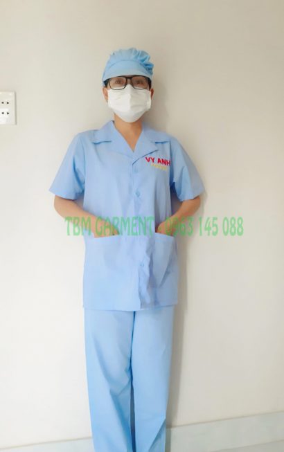 Bộ đồng phục phòng sạch cho công nhân thực phẩm - Bộ quần áo công nhân VY ANH FOOD