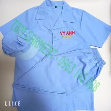 Bộ đồng phục phòng sạch cho công nhân thực phẩm - Bộ quần áo công nhân VY ANH FOOD