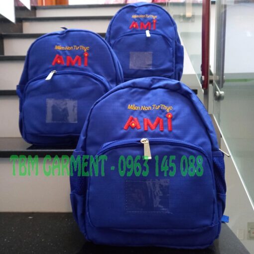 May balo đồng phục mầm non giá rẻ TPHCM quận Bình Tân cho trường MN AMI