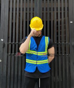 Áo gile bảo hộ phản quang xanh dương