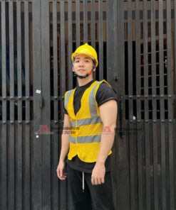 Áo gile bảo hộ phản quang vàng