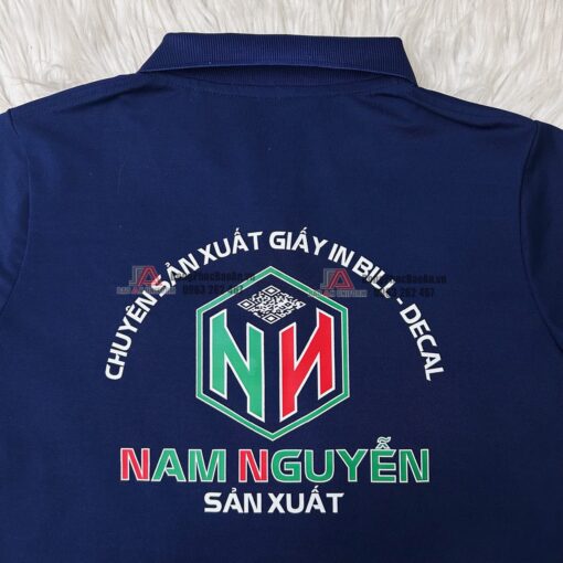 Logo sau lưng áo đồng phục công ty