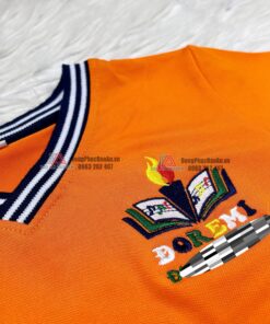 Logo trường Doremi thêu tỉ mỉ và chắc chắn