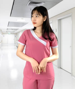 scrubs spa cổ tim cách điệu